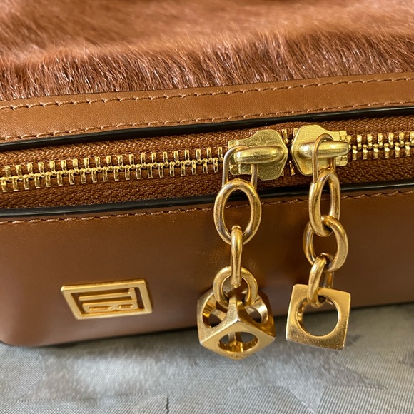 Tory Burch RUNWAY Arthur Fur Satchel Briefcase - Picture 2 of 8